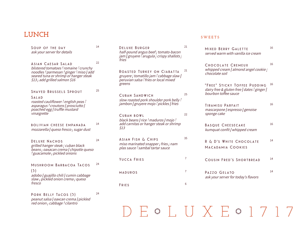 Deluxe 1717 Photo Menu 3