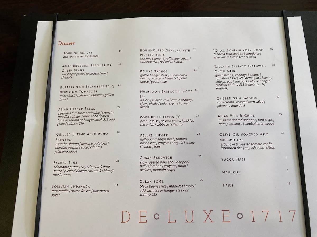 Deluxe 1717 Photo Menu 5