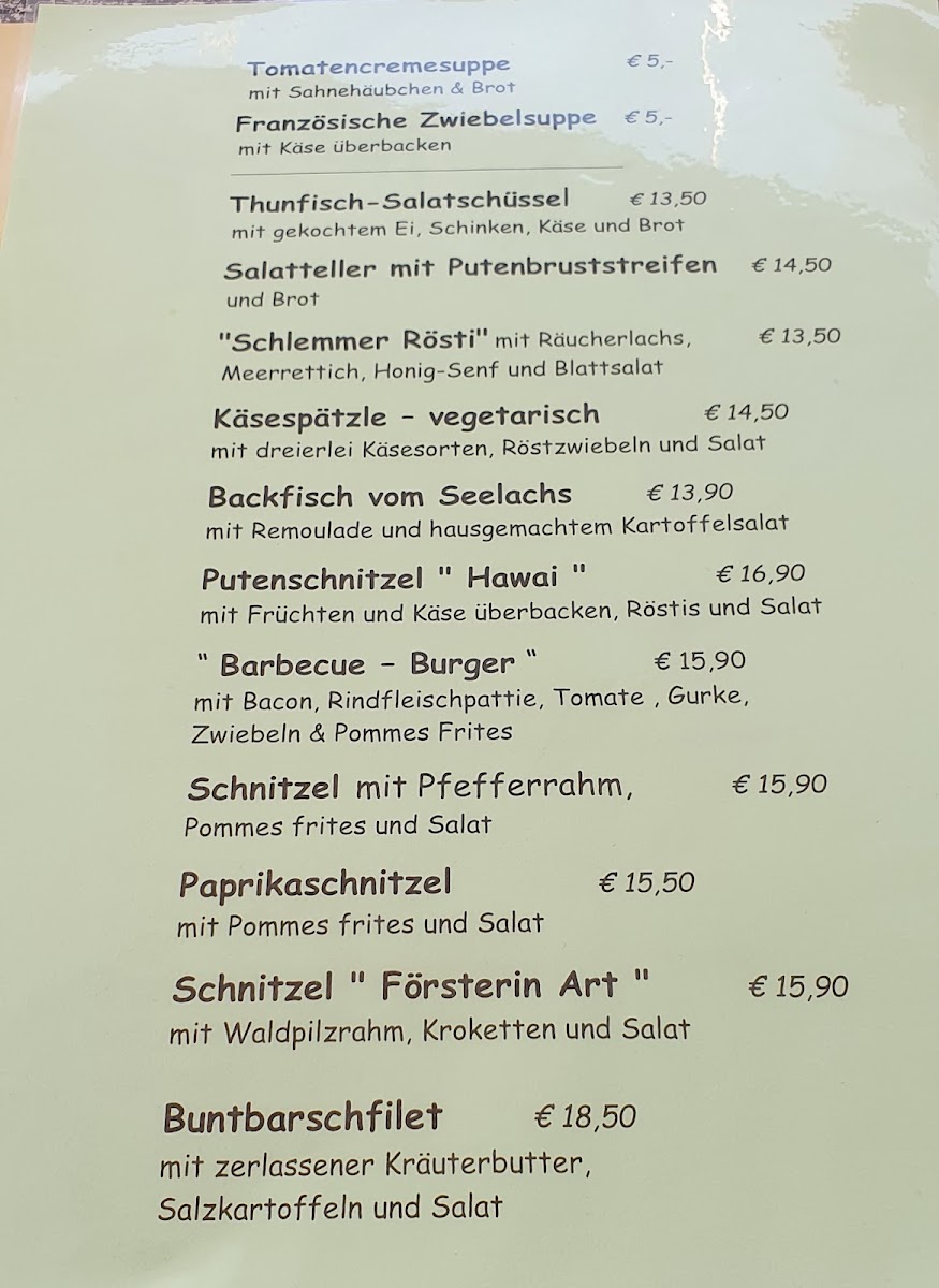 Restaurant Neuenhof Kockenberg / Remscheid Photo Menu 1