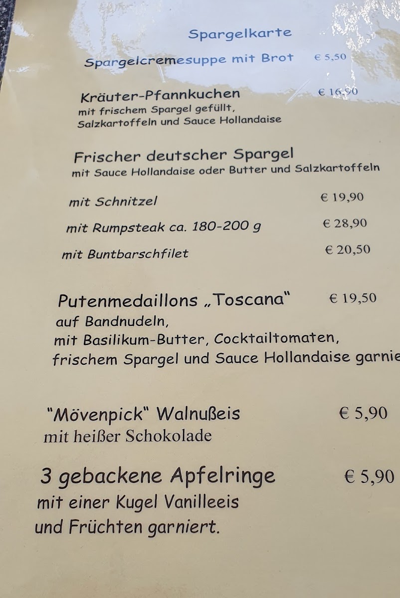 Restaurant Neuenhof Kockenberg / Remscheid Photo Menu 2