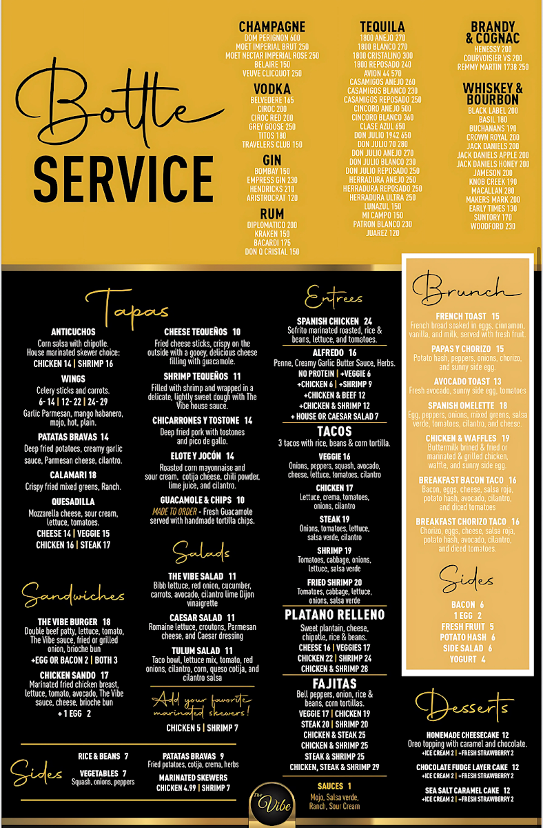 The Vibe Photo Menu 1