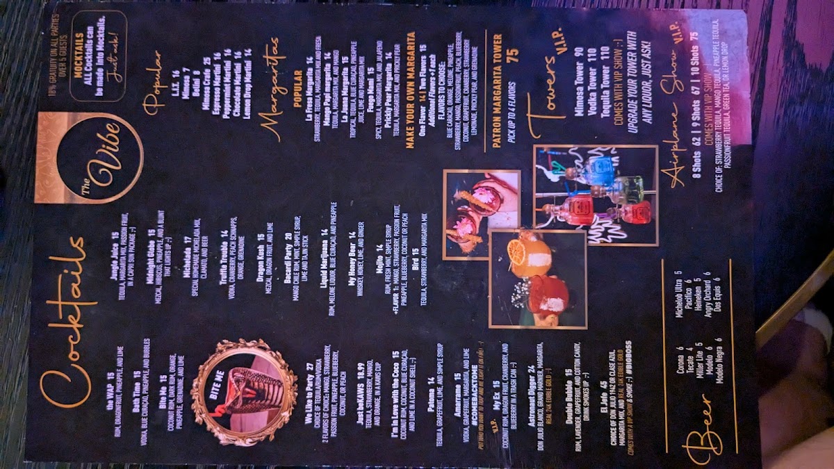 The Vibe Photo Menu 10