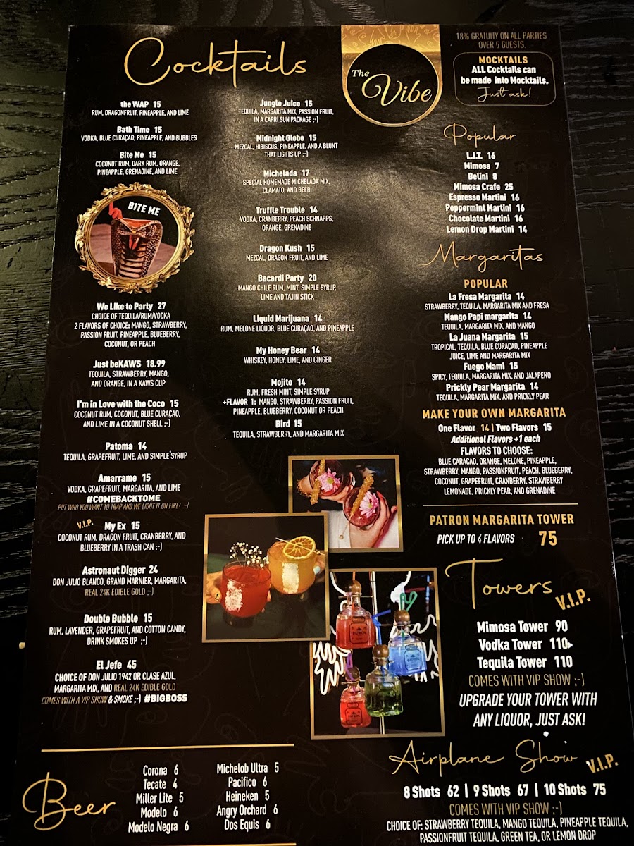 The Vibe Photo Menu 3