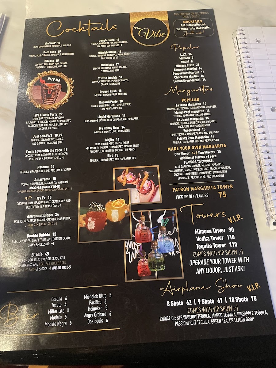 The Vibe Photo Menu 4