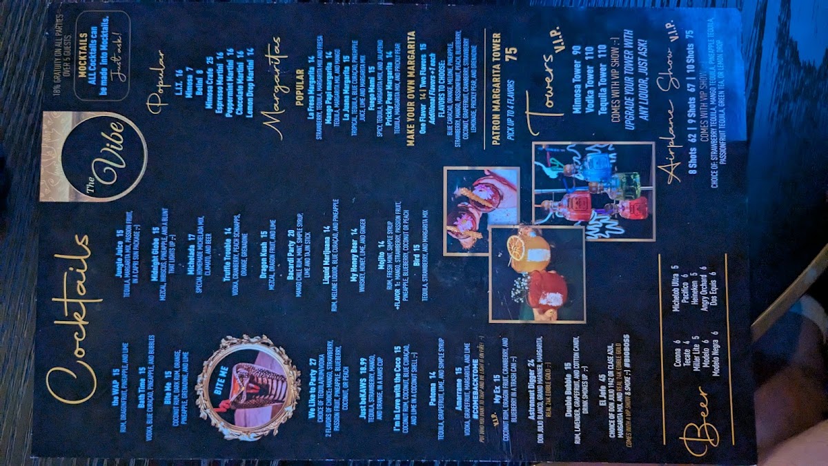 The Vibe Photo Menu 9