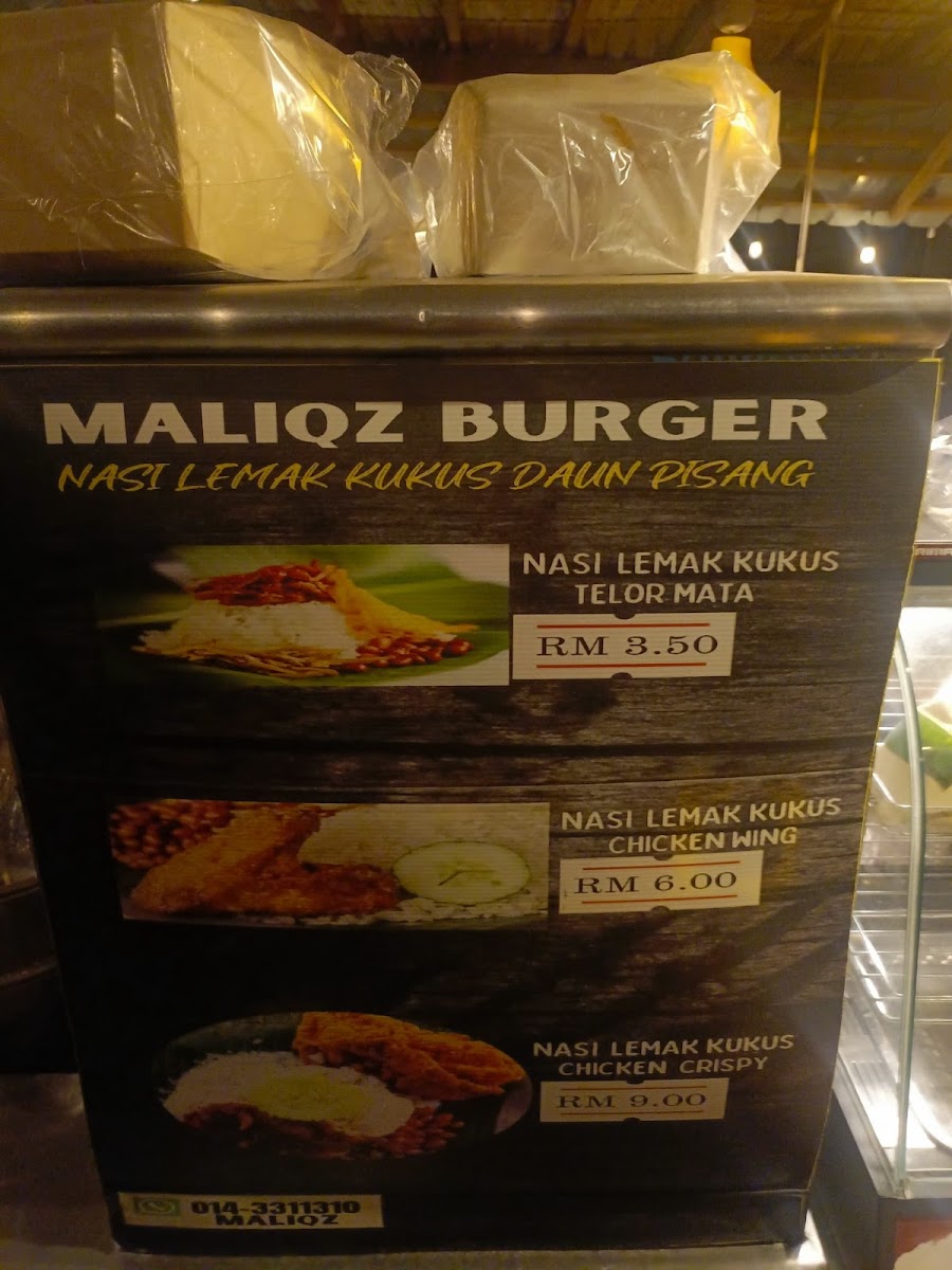 Maliqz Burger Photo Menu 2