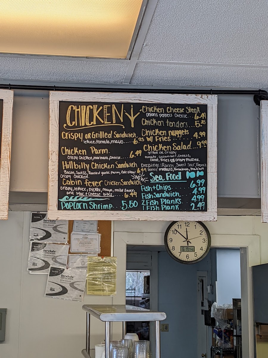 Brockway Tastee Freez Photo Menu 1