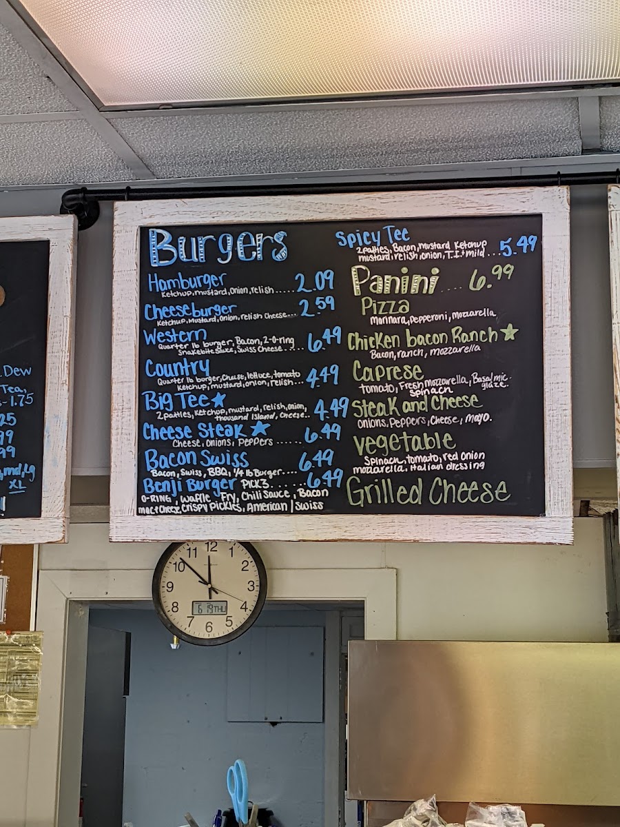 Brockway Tastee Freez Photo Menu 3