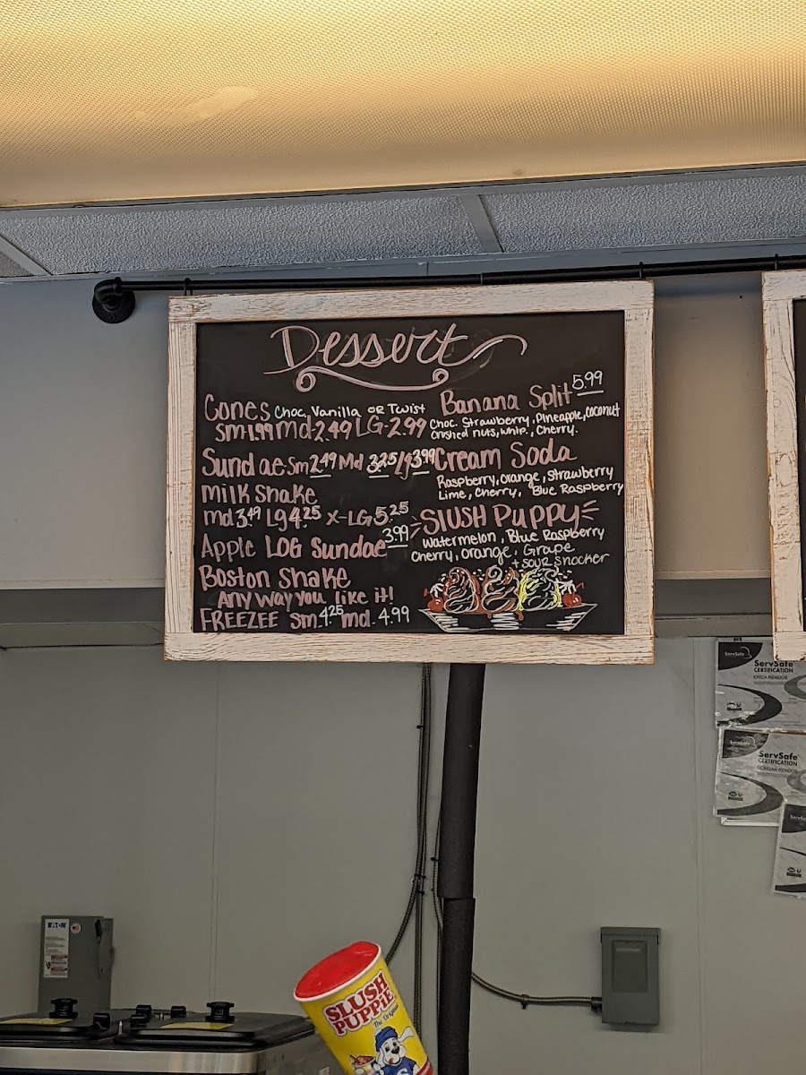 Brockway Tastee Freez Photo Menu 4