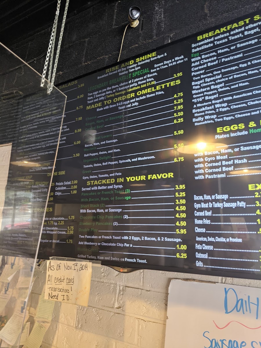 Joe's Deli & Restaurant Photo Menu 2