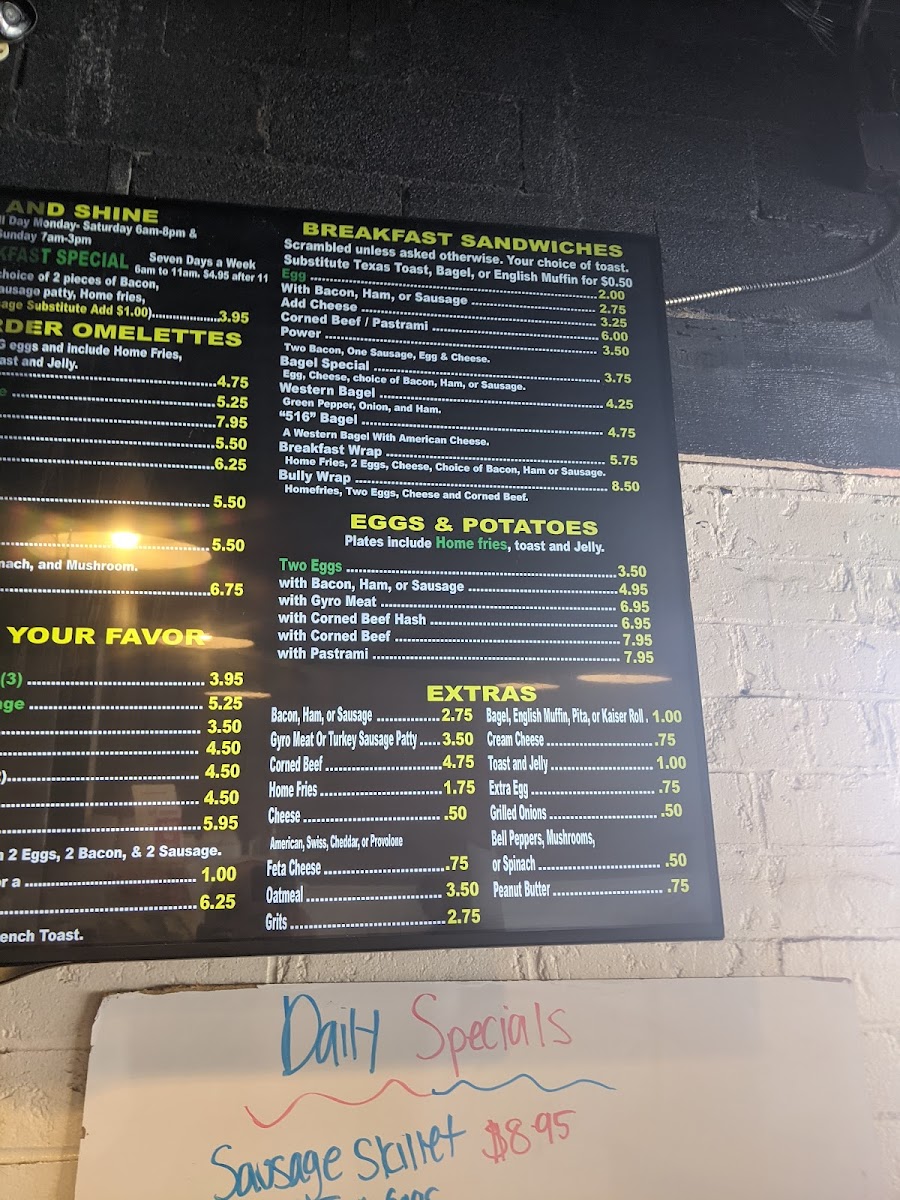 Joe's Deli & Restaurant Photo Menu 3