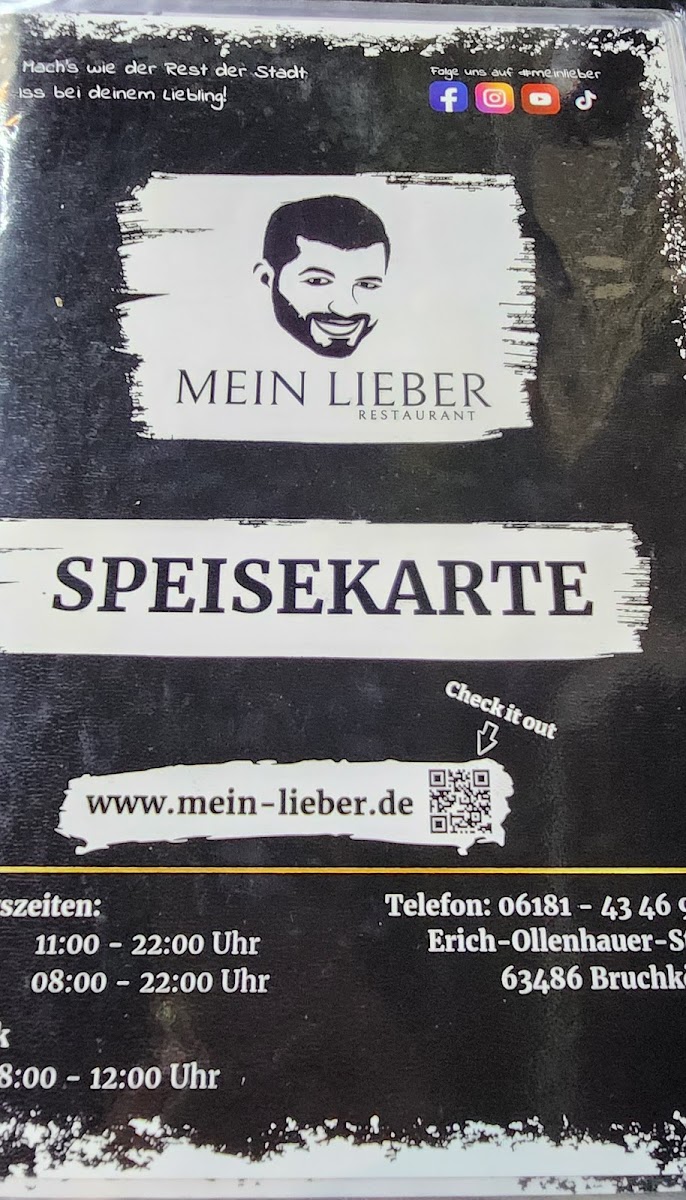 Mein Lieber Restaurant Photo Menu 1