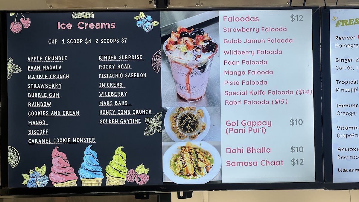 Falooda & Acai Kingz Melbourne Photo Menu 2