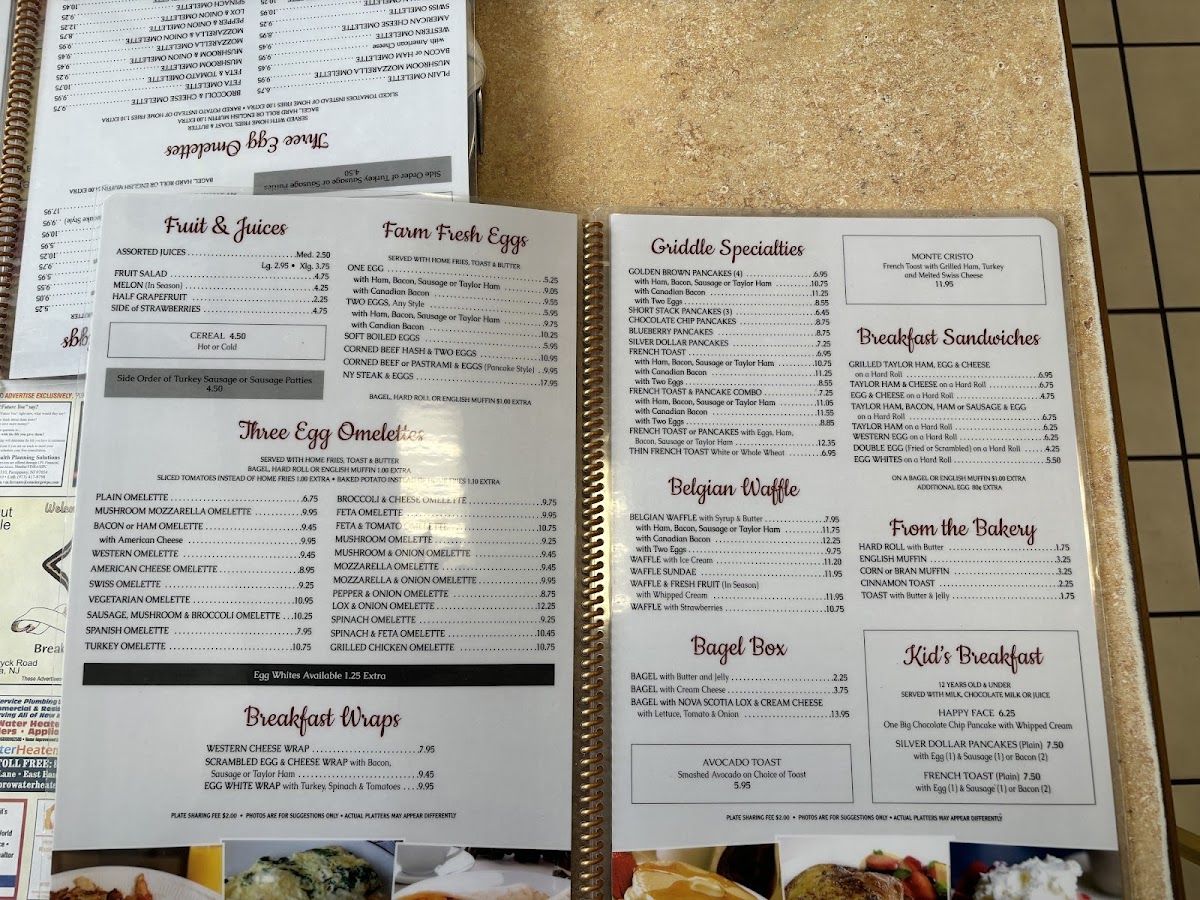 Spa Restaurant Photo Menu 3
