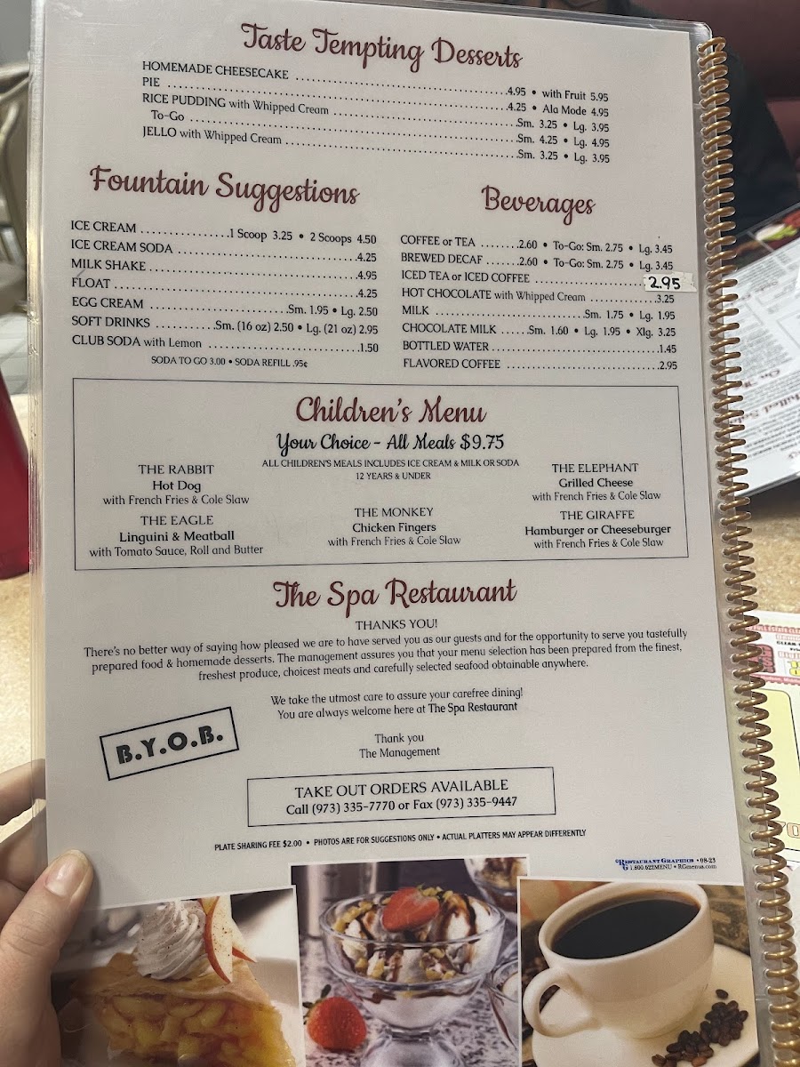 Spa Restaurant Photo Menu 6