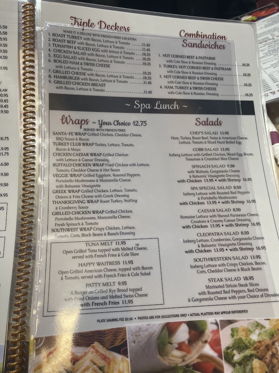 Spa Restaurant Photo Menu 8