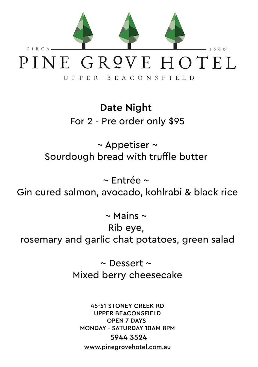 Pine Grove Hotel Photo Menu 10