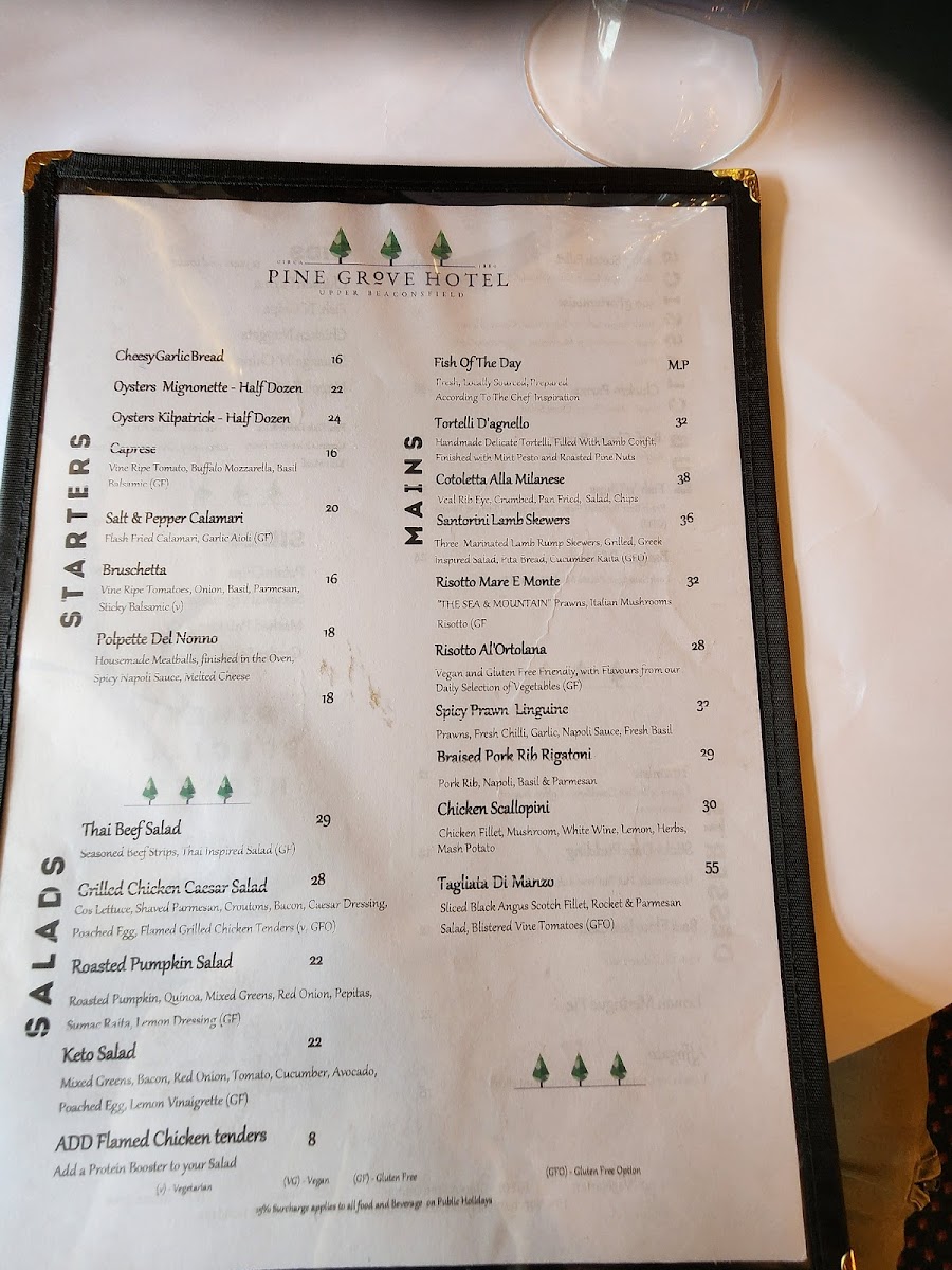 Pine Grove Hotel Photo Menu 8