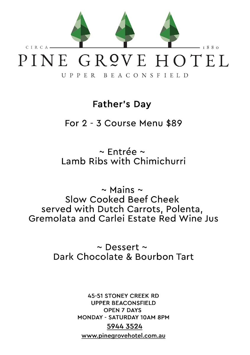 Pine Grove Hotel Photo Menu 9