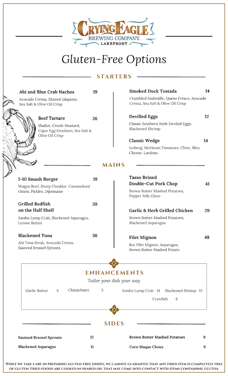 Crying Eagle Brewing Company - Lakefront Photo Menu 3