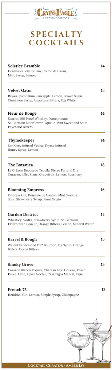 Crying Eagle Brewing Company - Lakefront Photo Menu 9