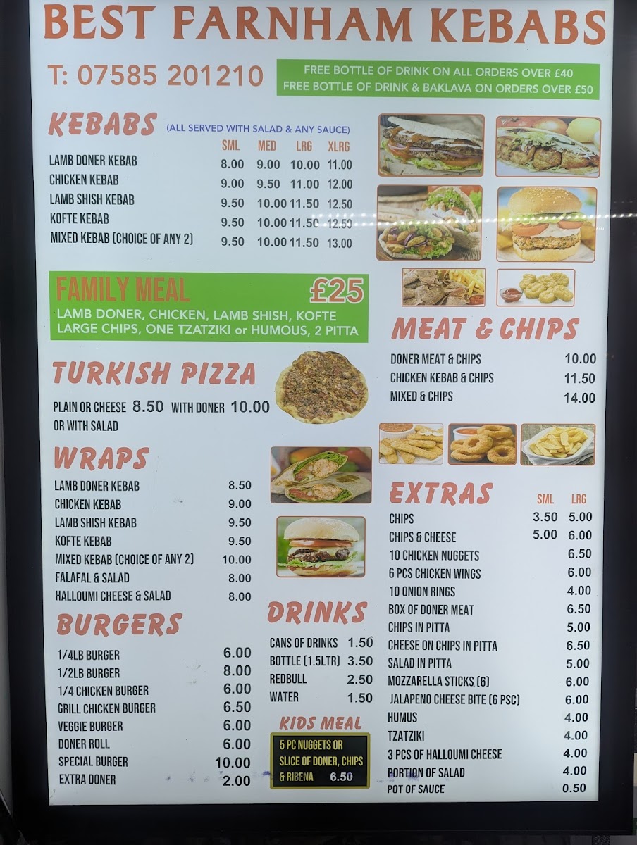 Best Farnham Kebabs Photo Menu 1