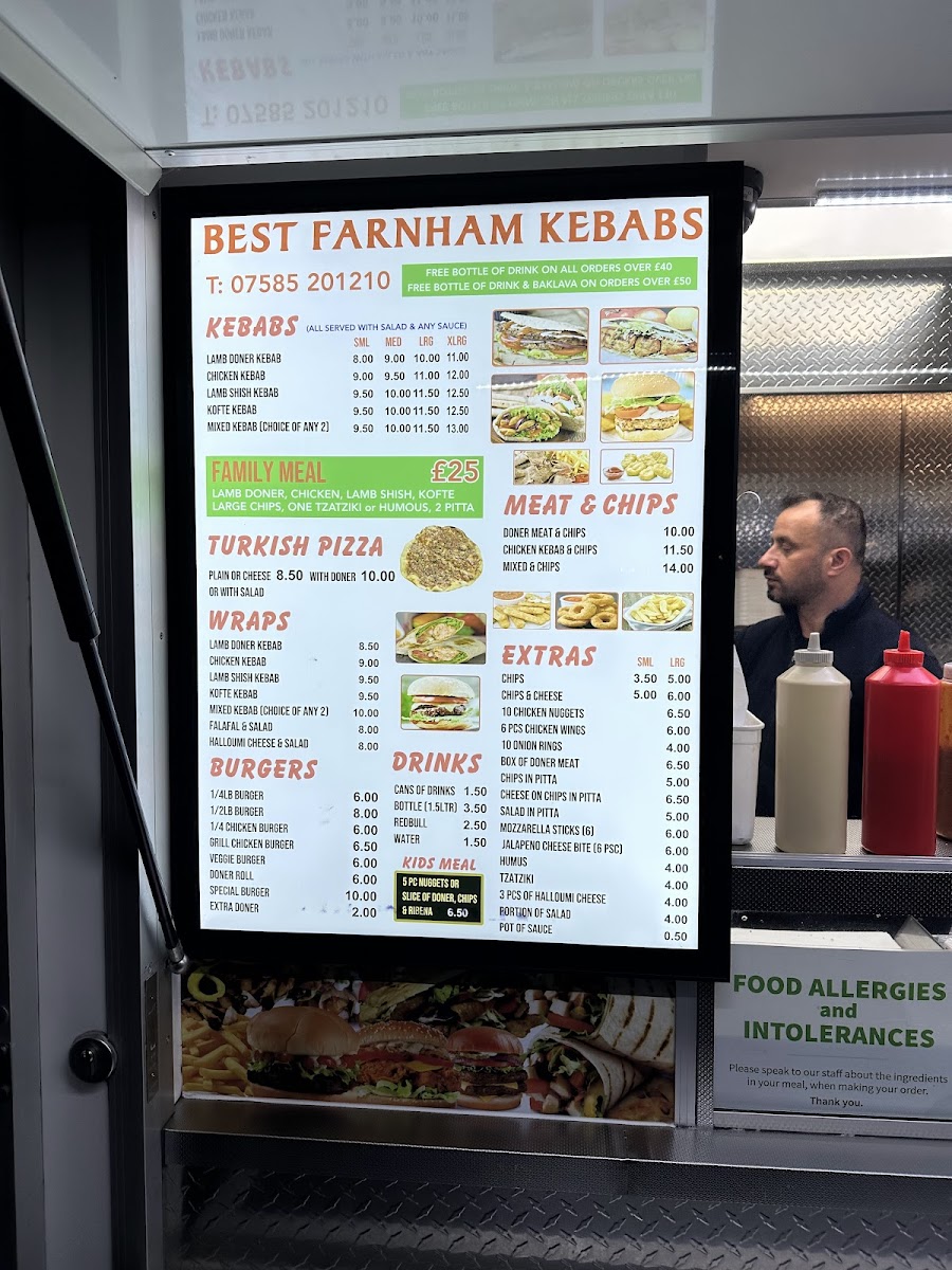Best Farnham Kebabs Photo Menu 2