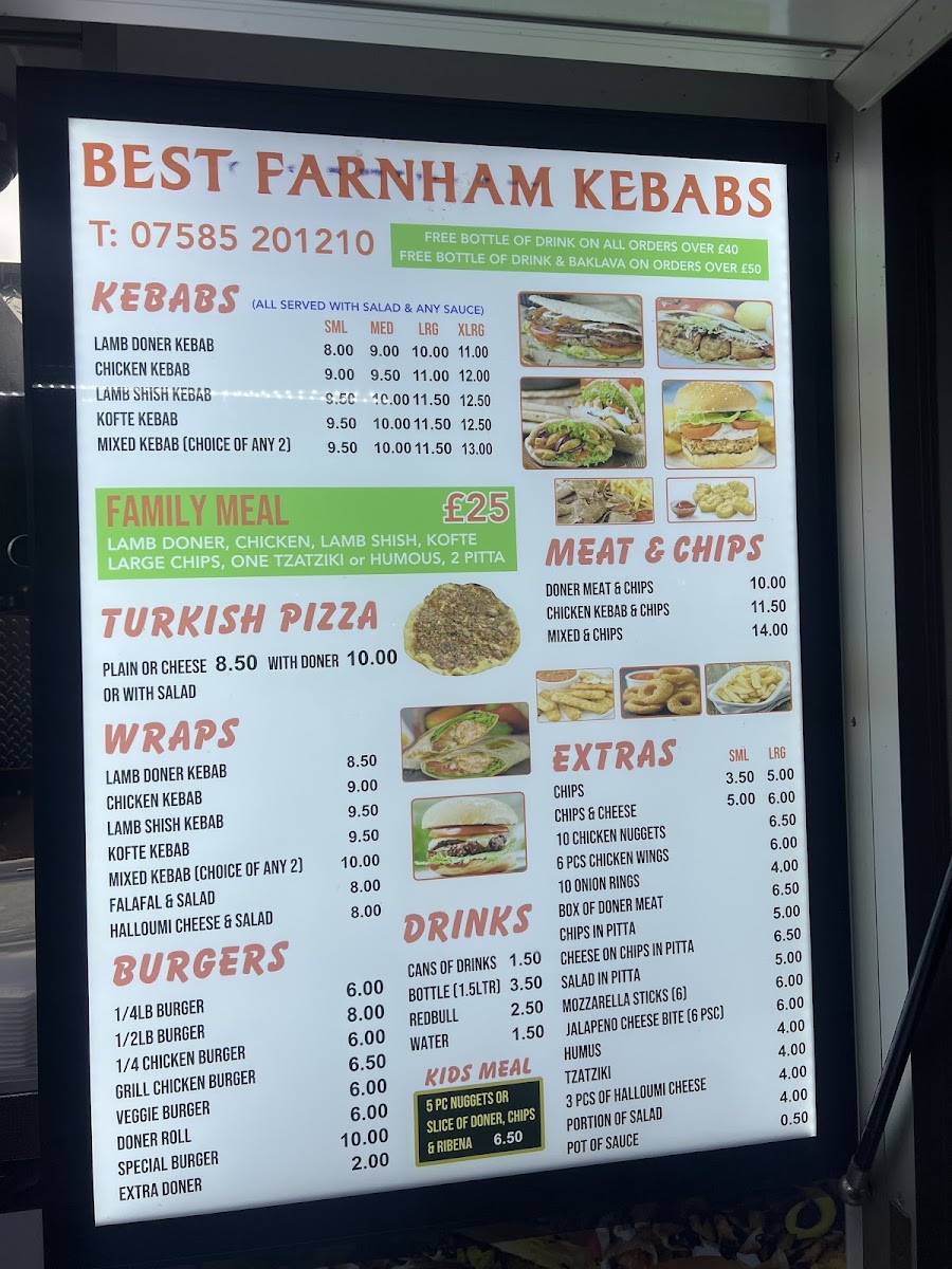 Best Farnham Kebabs Photo Menu 3