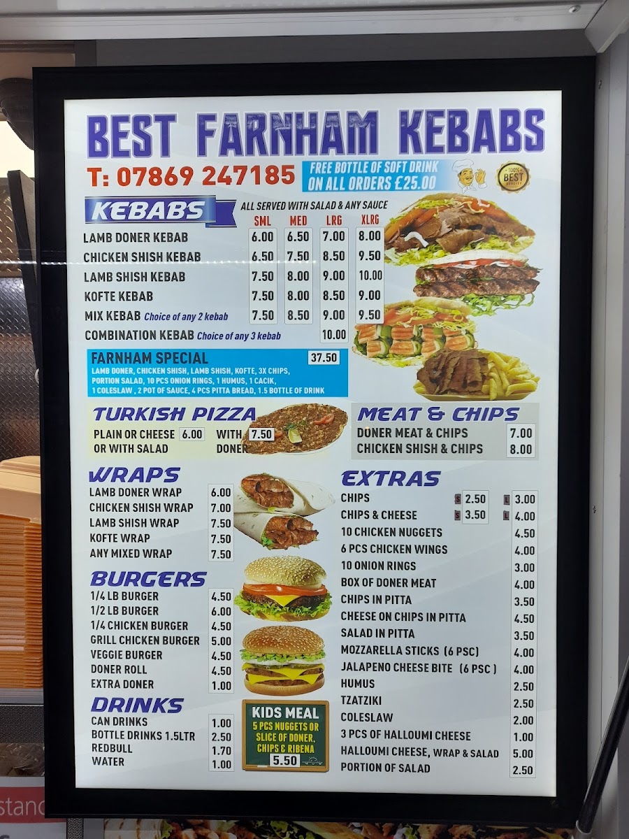 Best Farnham Kebabs Photo Menu 6
