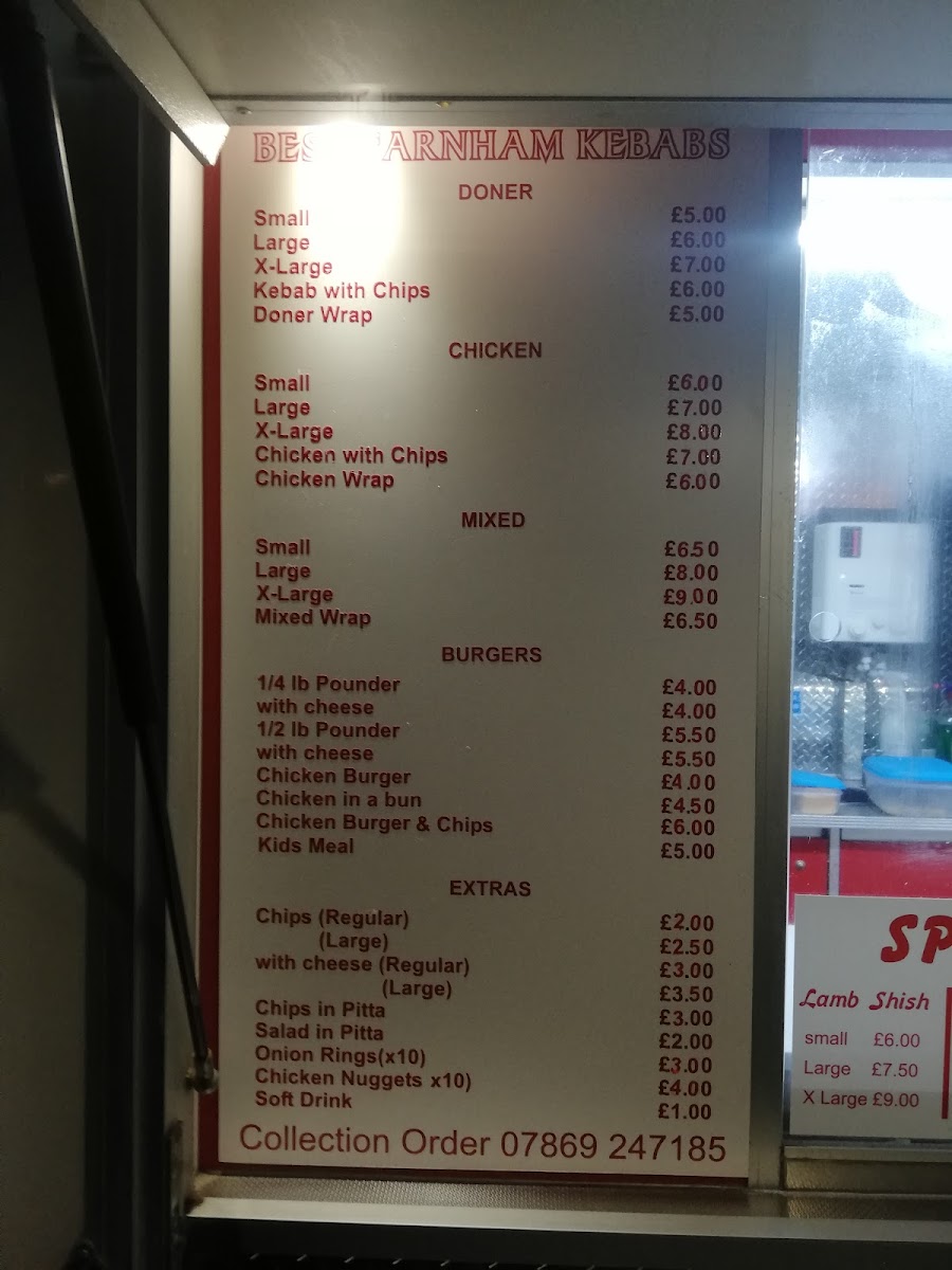 Best Farnham Kebabs Photo Menu 8