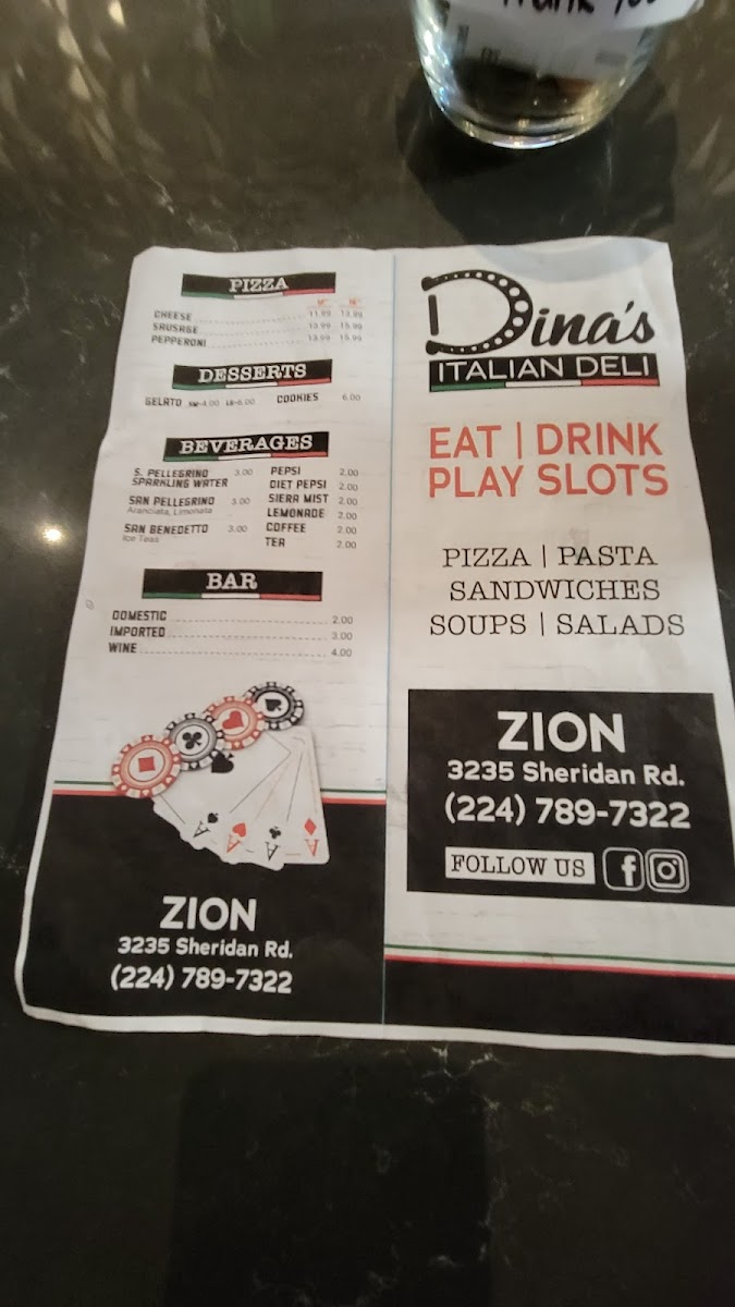 Dina's Italian Deli Photo Menu 2