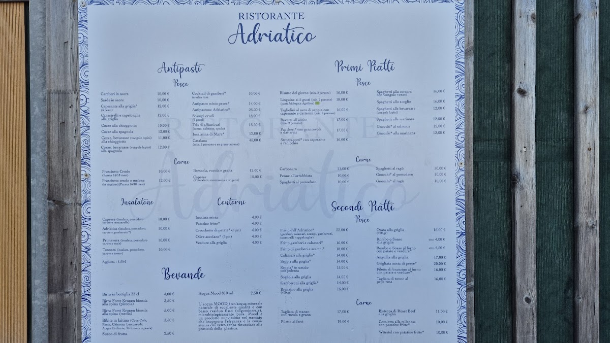 Ristorante Adriatico Photo Menu 3