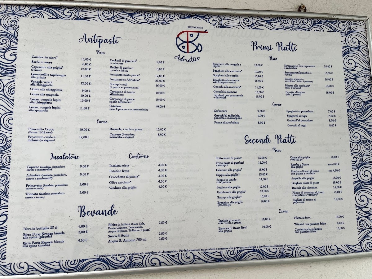 Ristorante Adriatico Photo Menu 6
