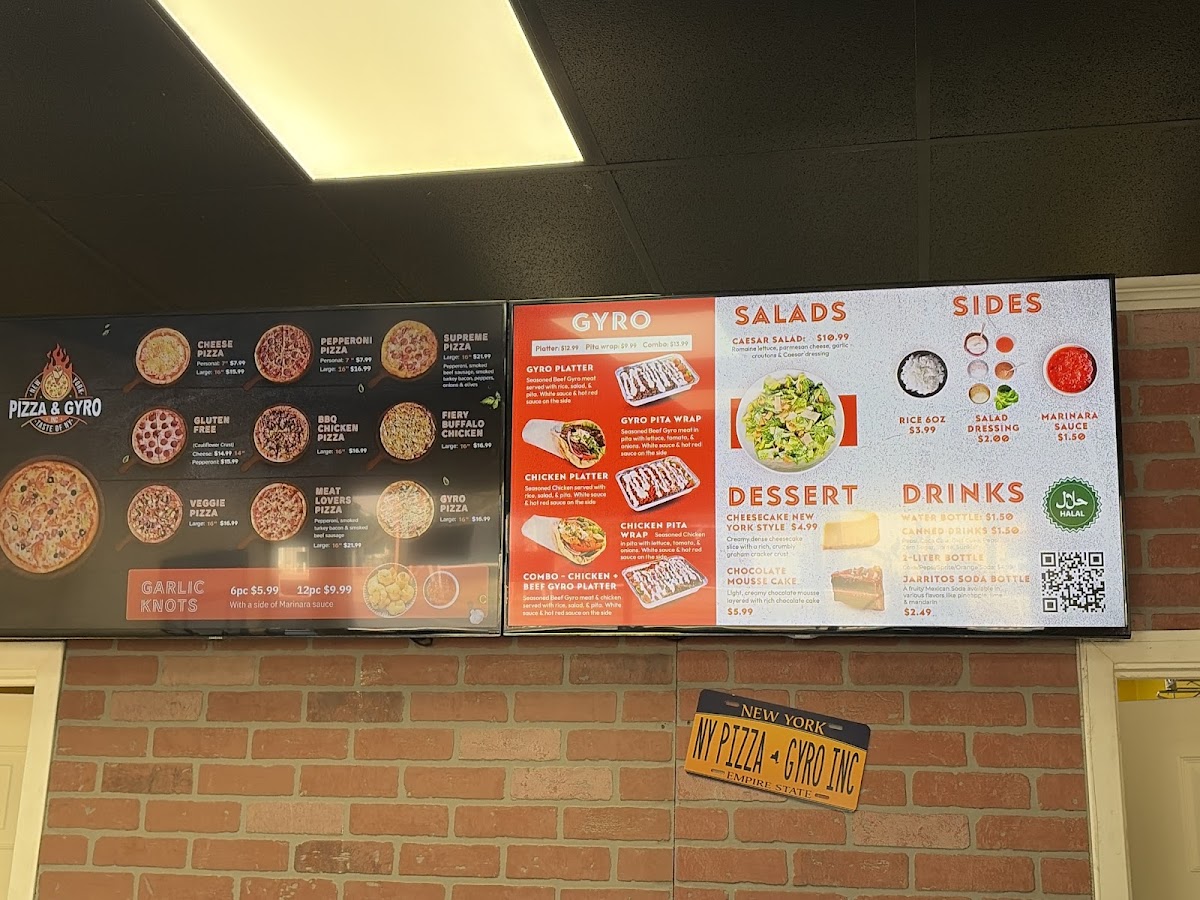 NY Pizza & Gyro Inc Photo Menu 1