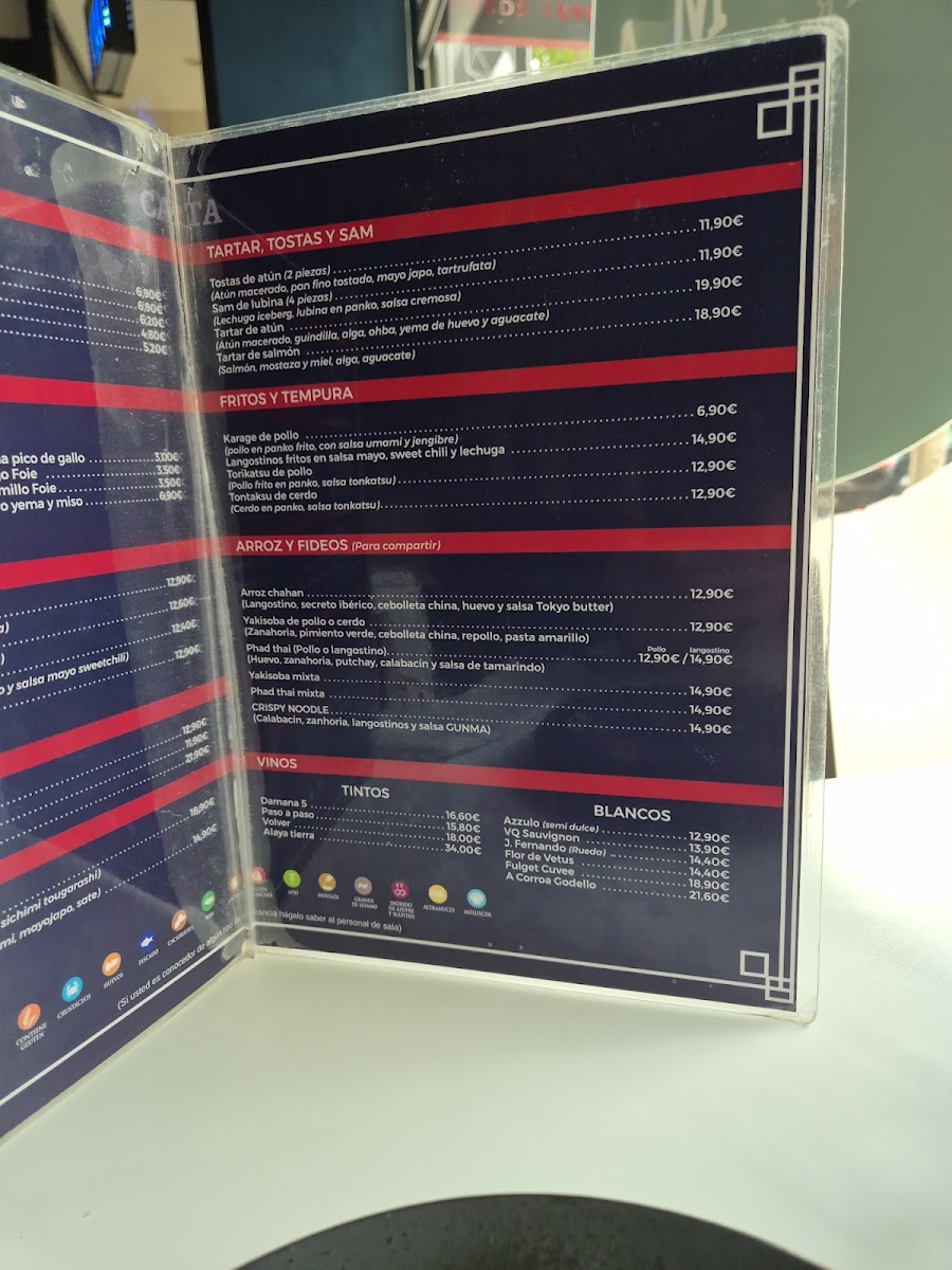 Restaurante Gunma Sushibar & Kitchen Photo Menu 2