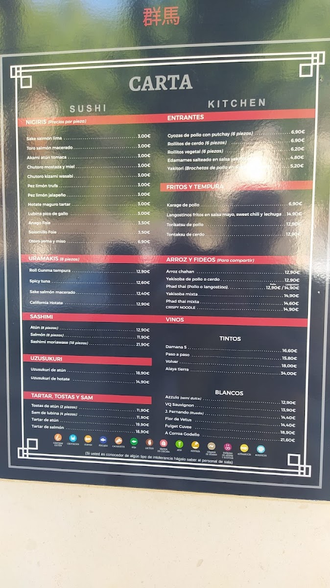 Restaurante Gunma Sushibar & Kitchen Photo Menu 3