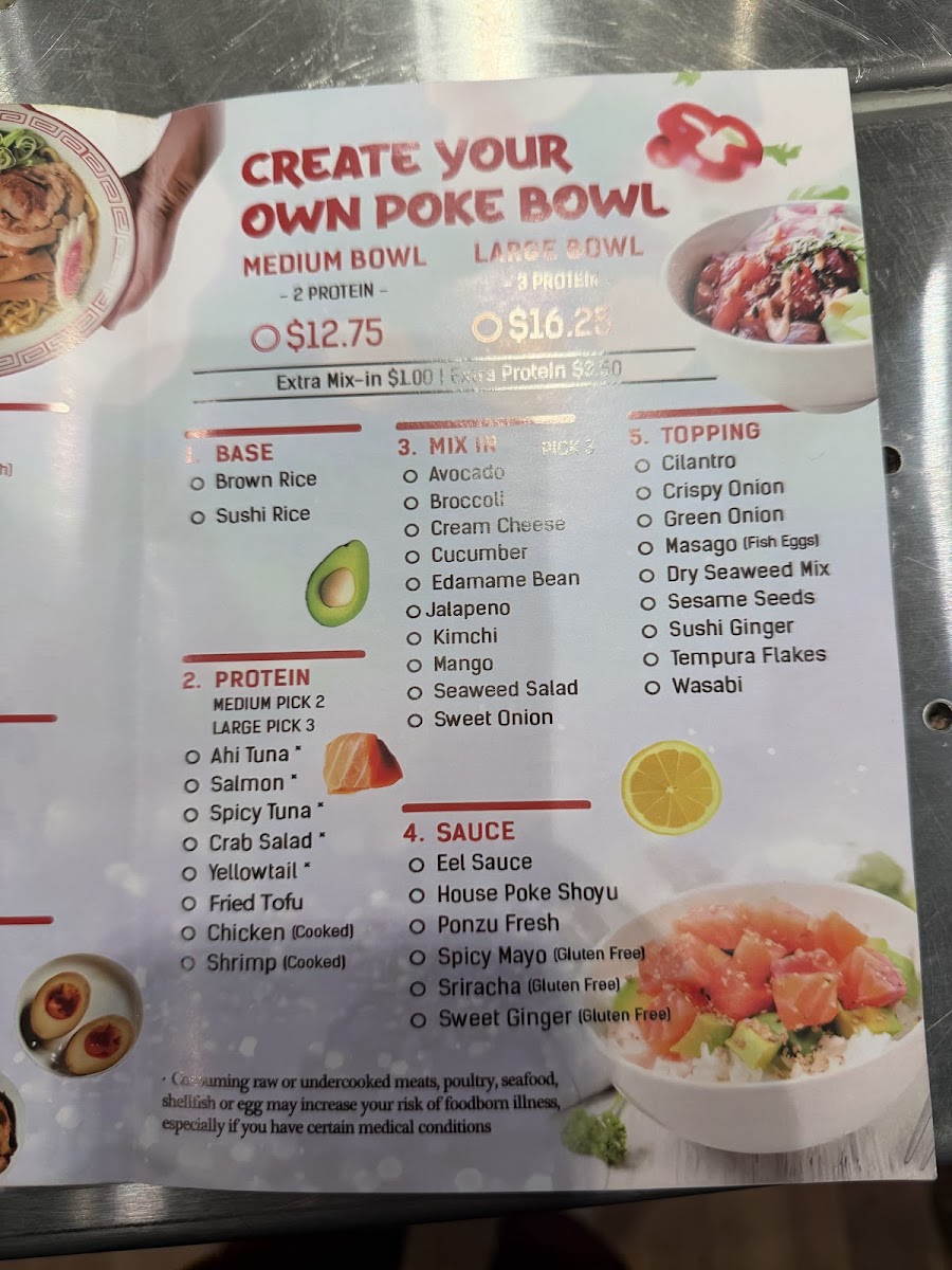QZ Poke Ramen & Boba Tea - Liberty Photo Menu 6