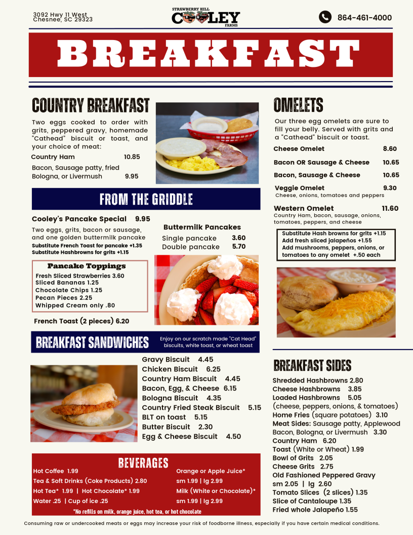 Strawberry Hill USA- CAFE Photo Menu 3