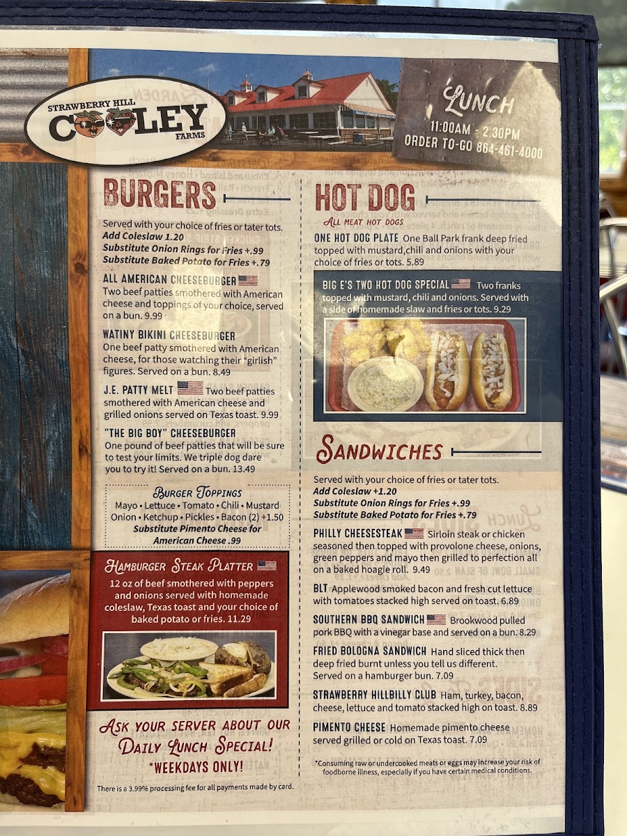 Strawberry Hill USA- CAFE Photo Menu 9