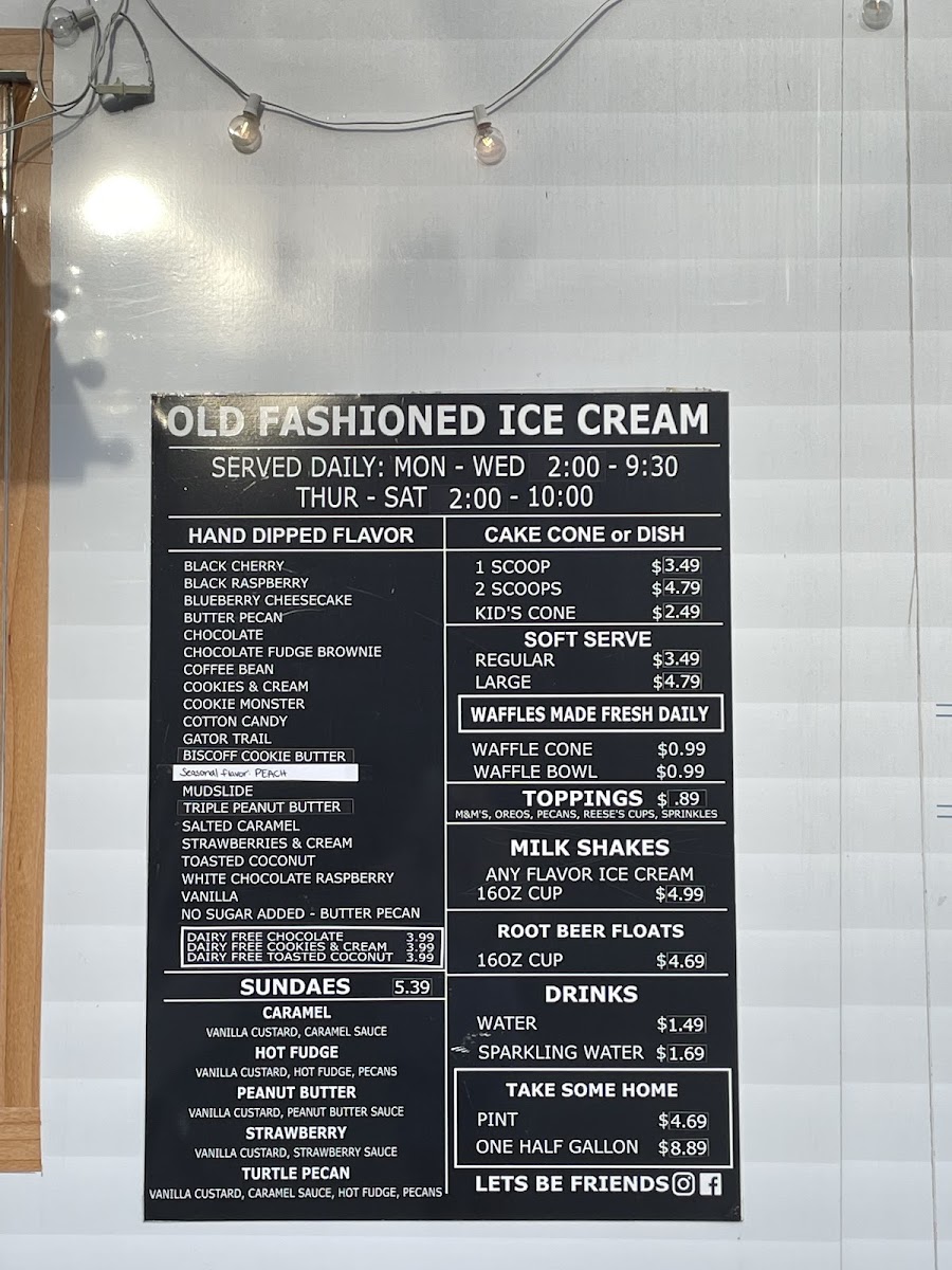 Scoops & Sprinkles Creamery Photo Menu 1