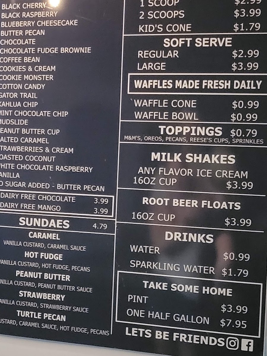 Scoops & Sprinkles Creamery Photo Menu 4