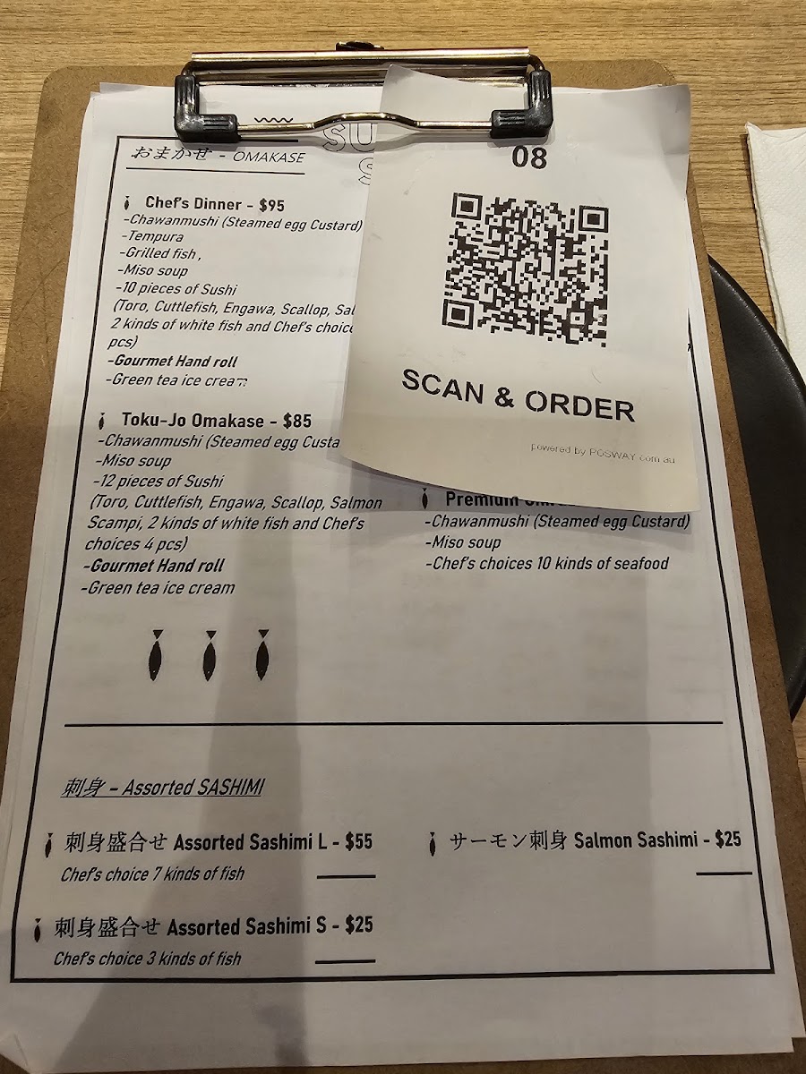 Kuon Sushi Sei Photo Menu 5