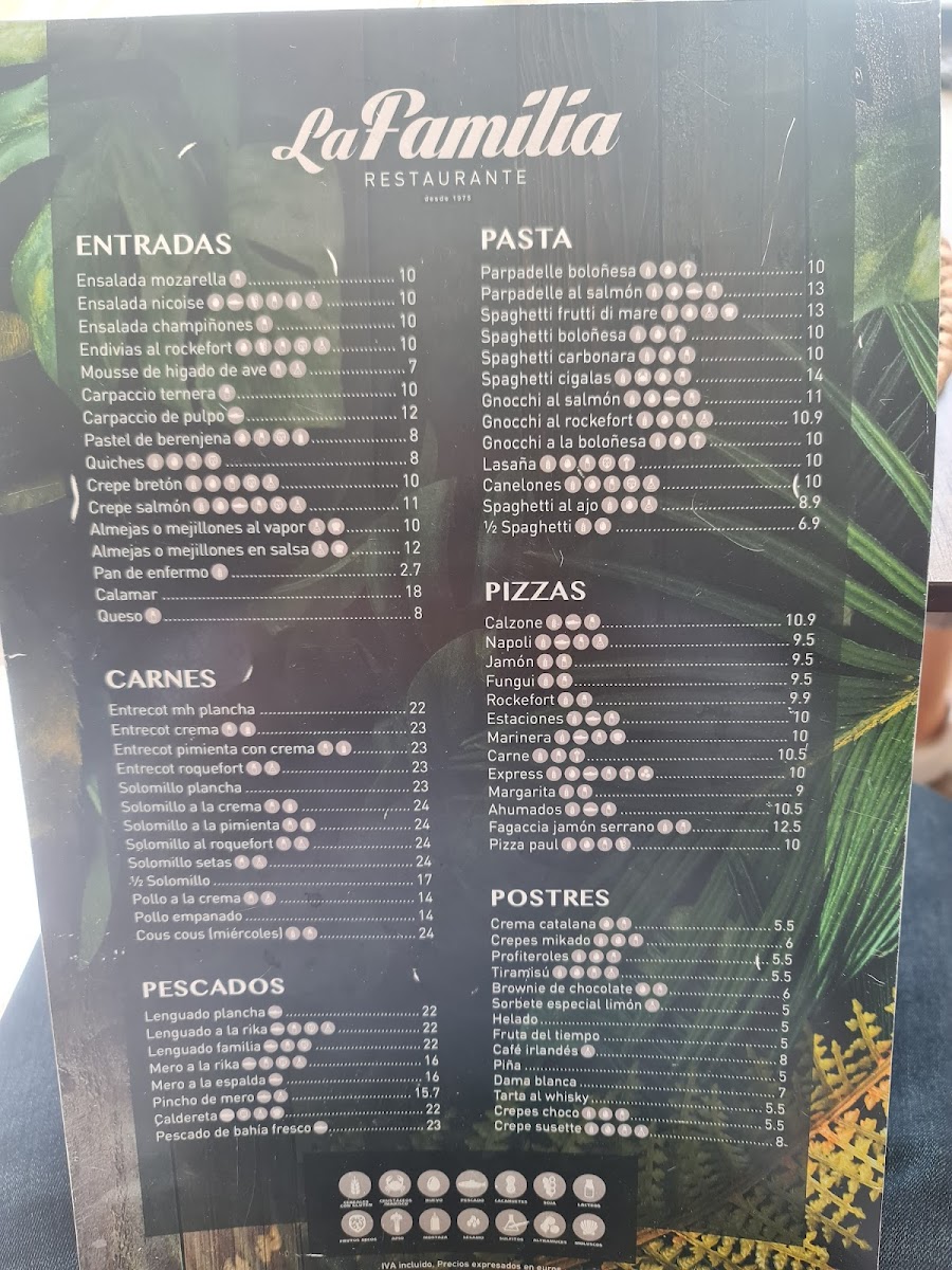 Restaurante La Familia Photo Menu 8
