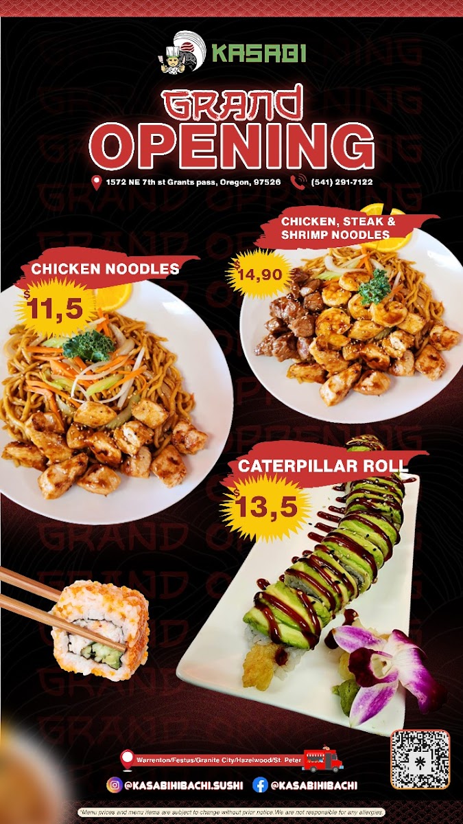 Kasabi hibachi & Sushi Grants Pass Photo Menu 4