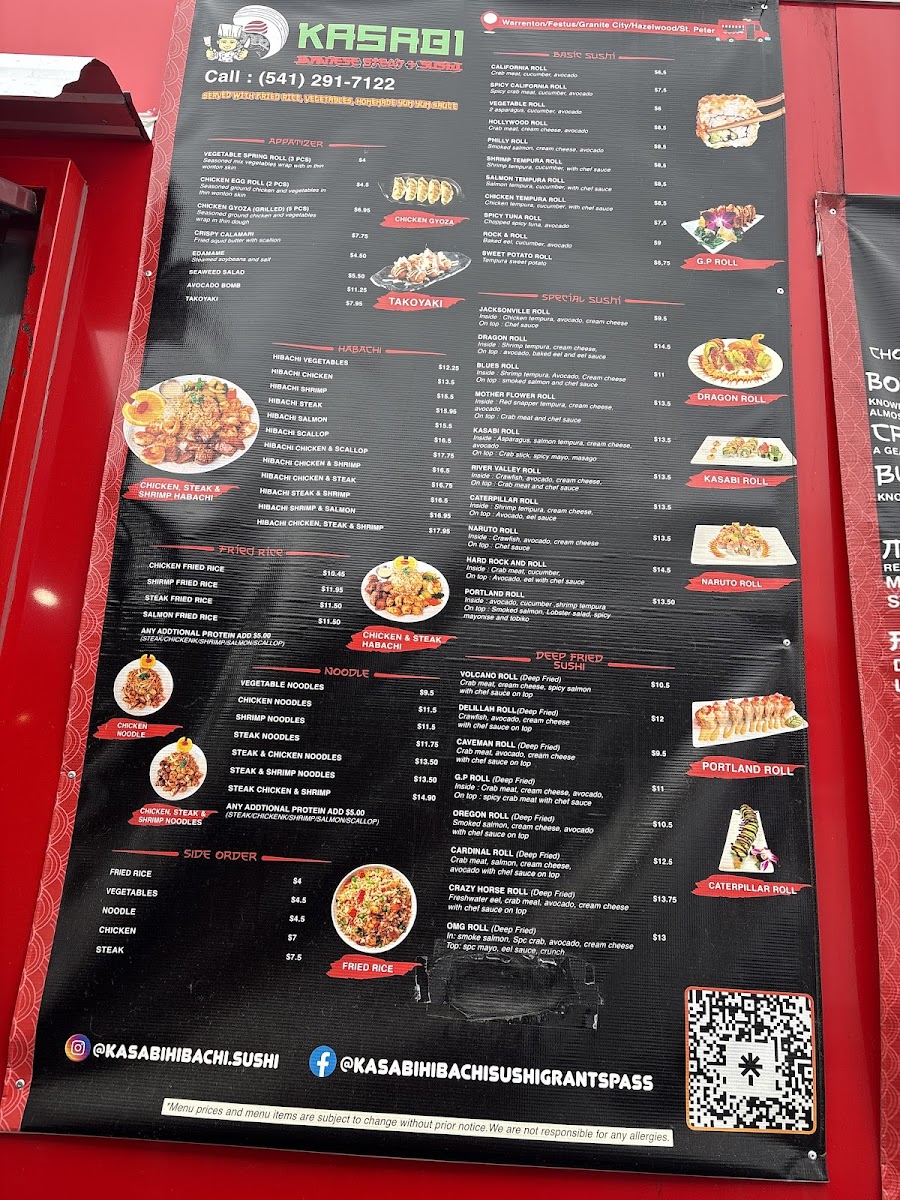 Kasabi hibachi & Sushi Grants Pass Photo Menu 5