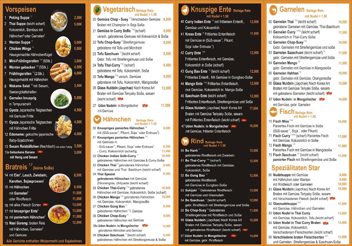 Sushi Asia Star Photo Menu 2