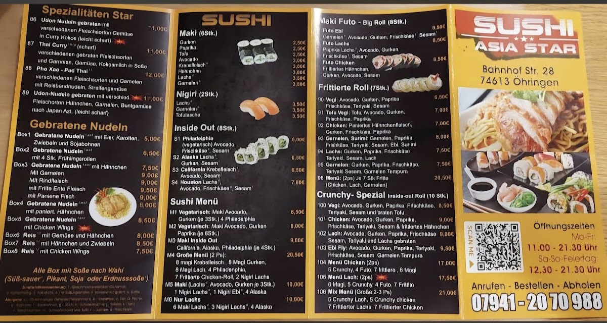 Sushi Asia Star Photo Menu 3