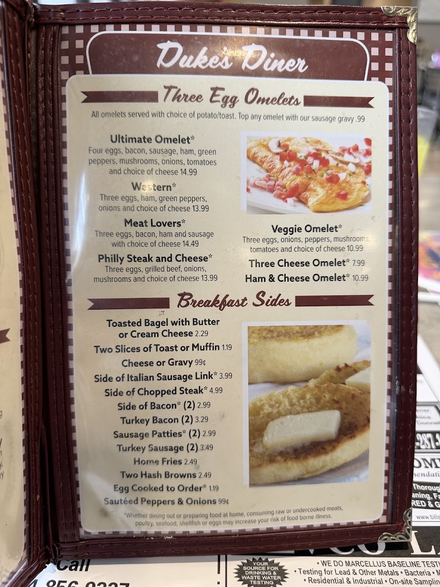 Duke's Diner Photo Menu 4