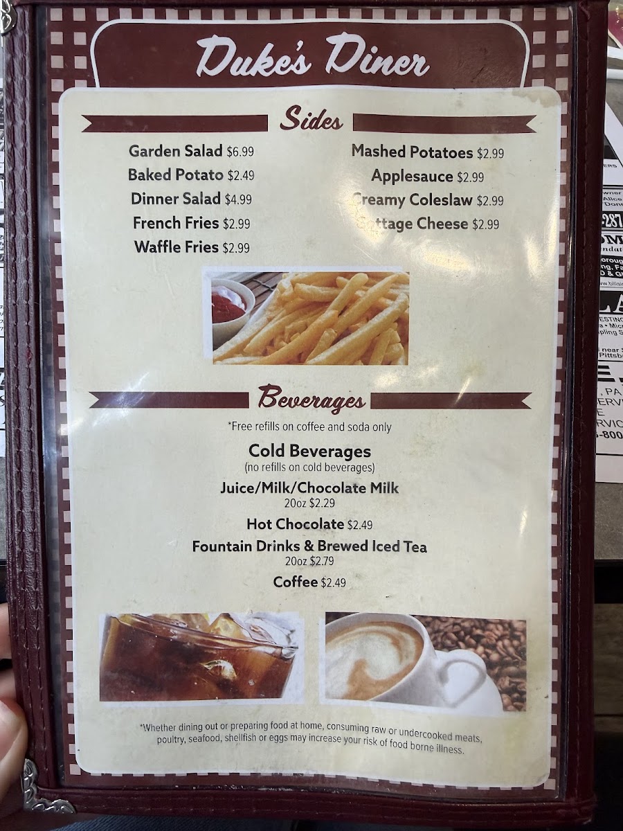Duke's Diner Photo Menu 5