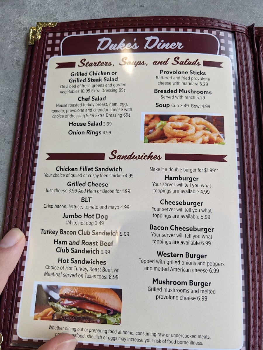 Duke's Diner Photo Menu 7